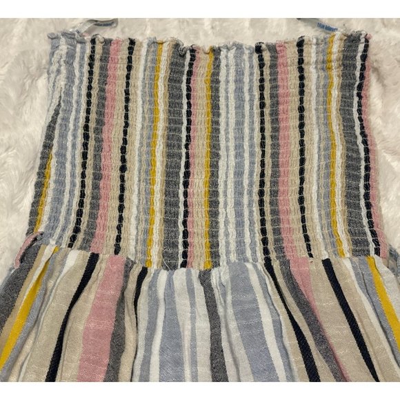 Blue Island Strapless Striped Jumpsuit Multicolored Polyester Blend XS/S-READ - Picture 12 of 12